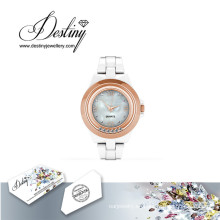 Destino joyería cristal de reloj de Swarovski cadera